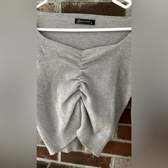 Prettygarden Gray Long Sleeve Crop Length Sweater NWOT - Picture 6 of 7